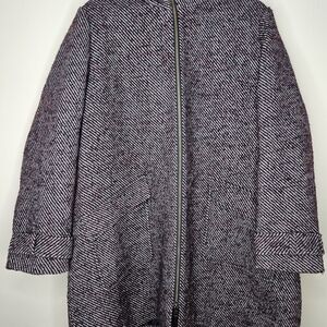 Penningtons Black and White Pea Coat